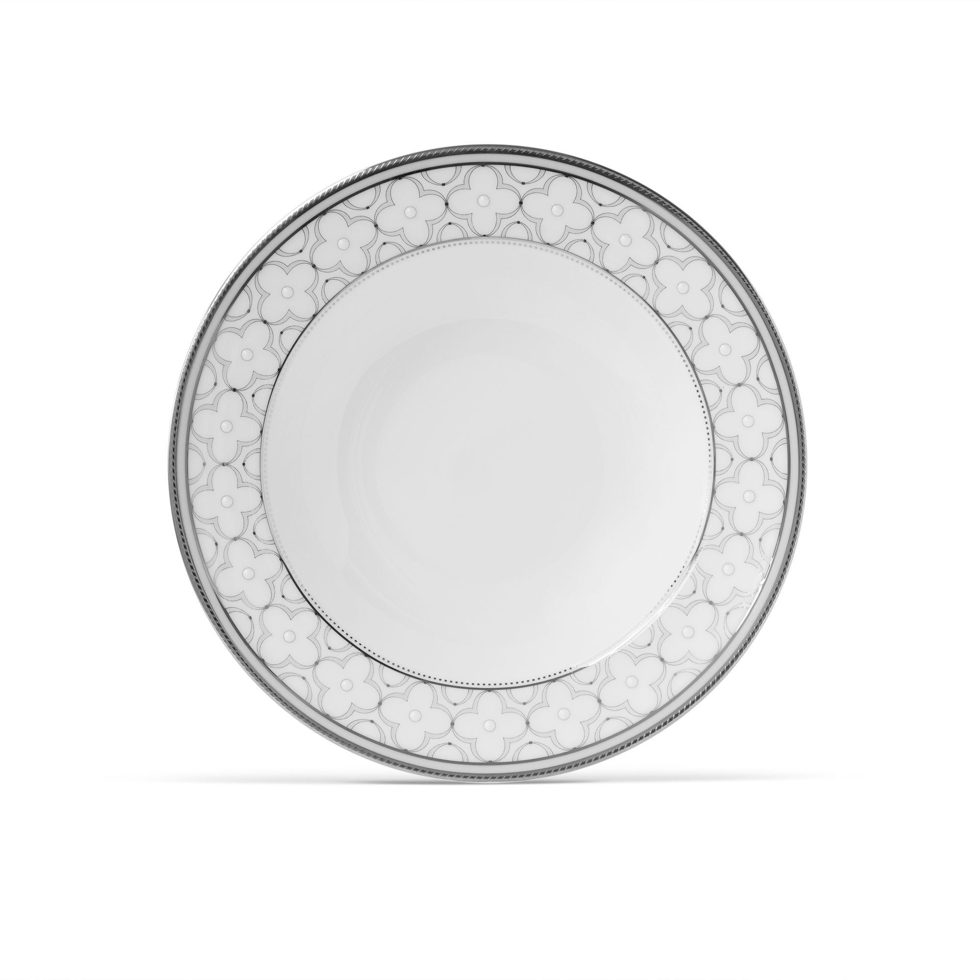 Đĩa sâu lòng 21,4cm dung tích 300ml sứ xương | Noritake Trefolio Platinum 4957L - 97207