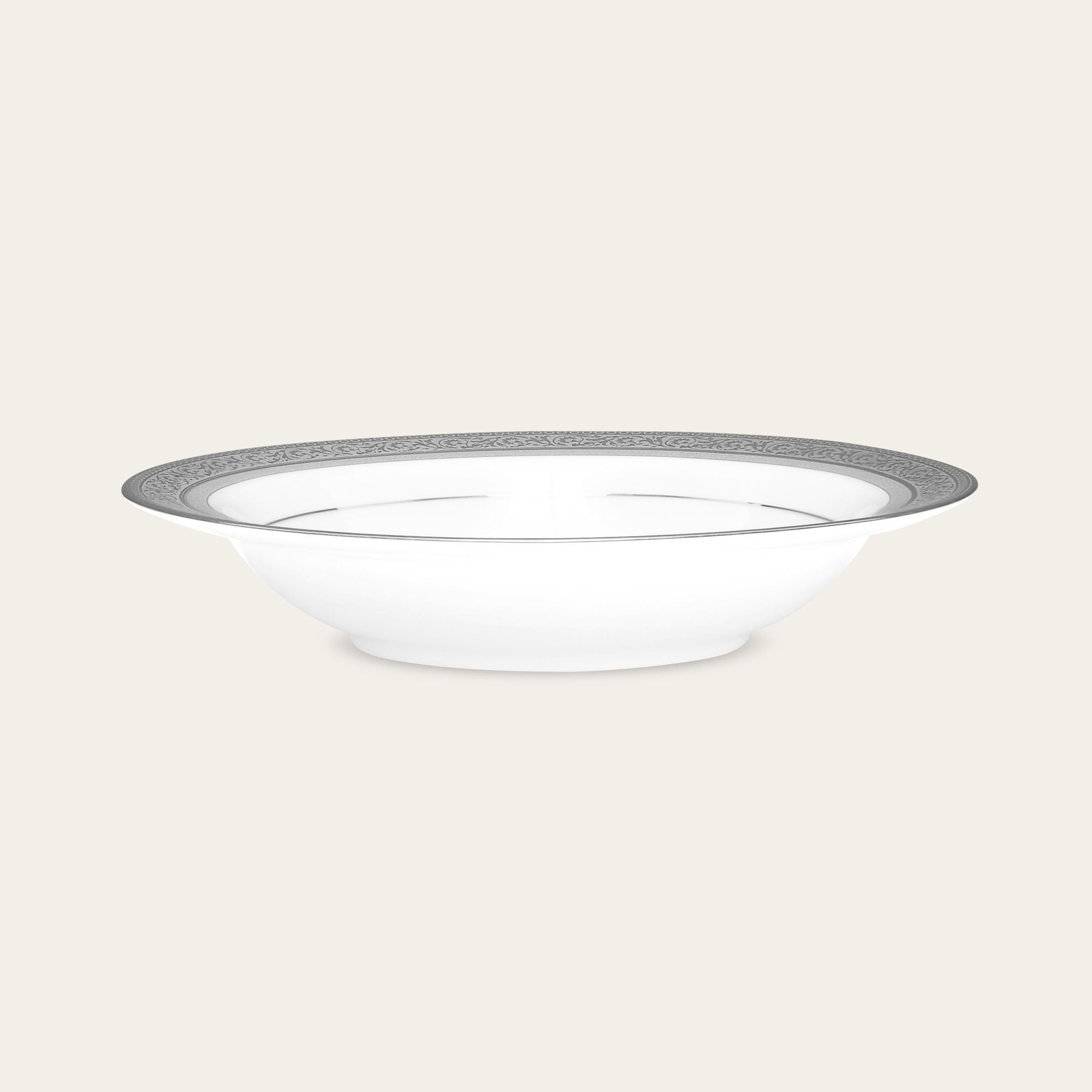 Đĩa sâu lòng 21,4cm dung tích 300ml sứ xương | Noritake Summit Platinum 4919L - 97207