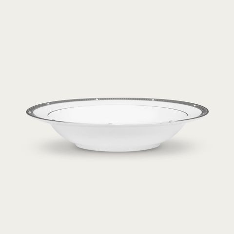 Đĩa sâu lòng 21,4cm dung tích 300ml sứ xương | Noritake Rochelle Platinum 4795L - 97207 