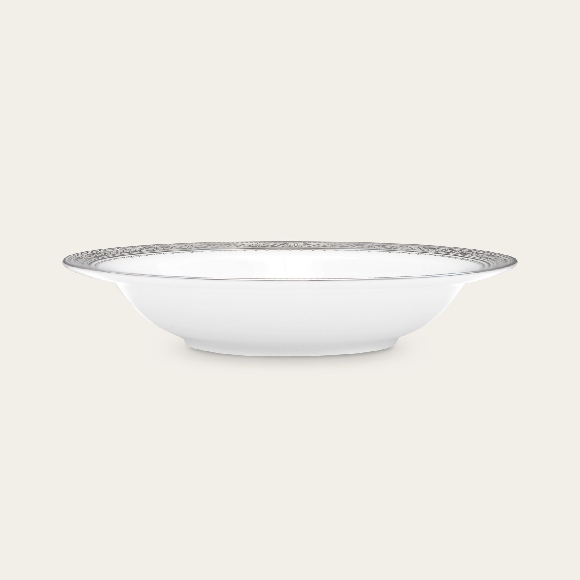 Đĩa sâu lòng 21,4cm dung tích 300ml sứ xương | Noritake Odessa Platinum 4875L - 97207