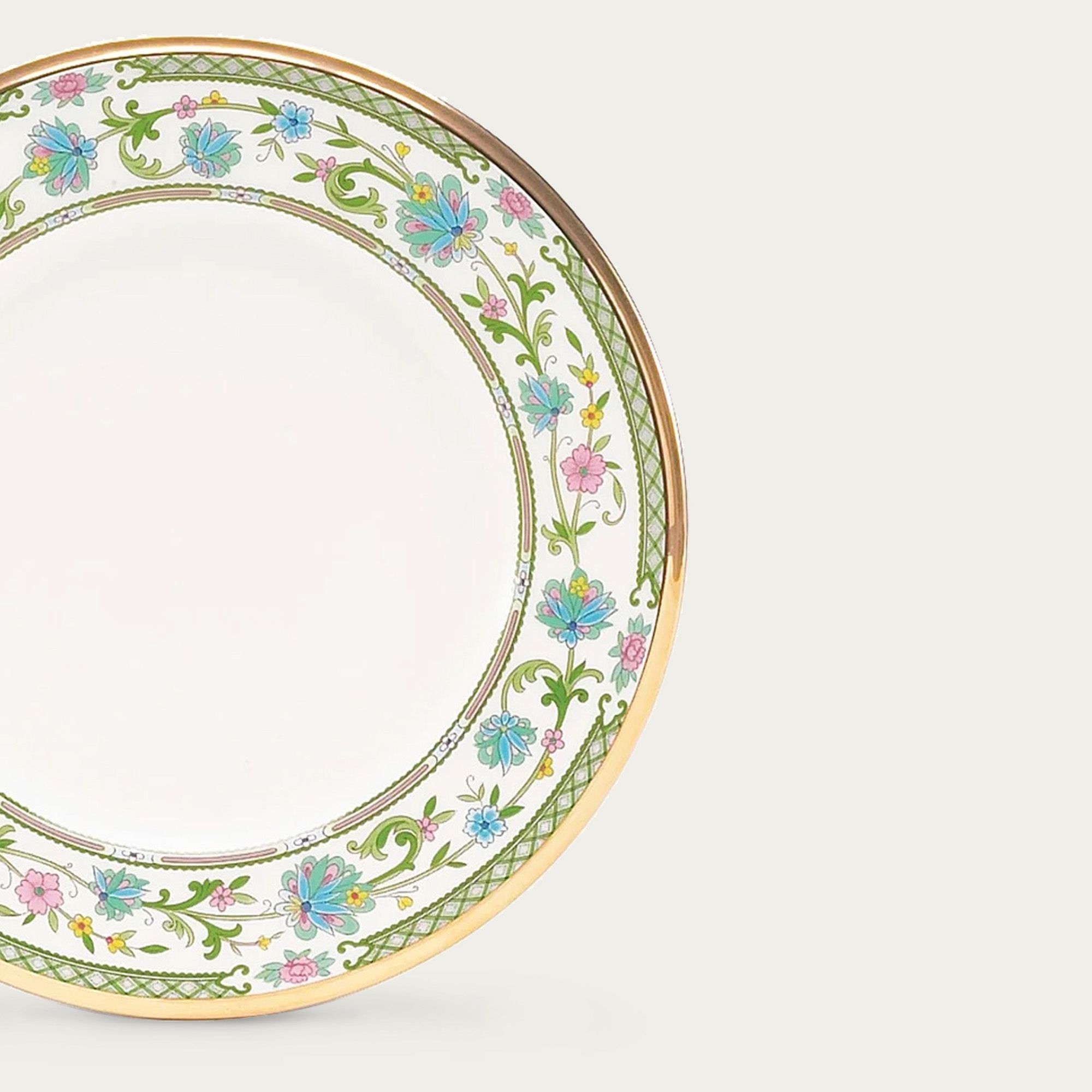 Đĩa tròn cỡ nhỏ đường kính 17,2cm lót bát (chén) cơm sứ xương Nhật Bản | Noritake Yoshino 9983J - 59512