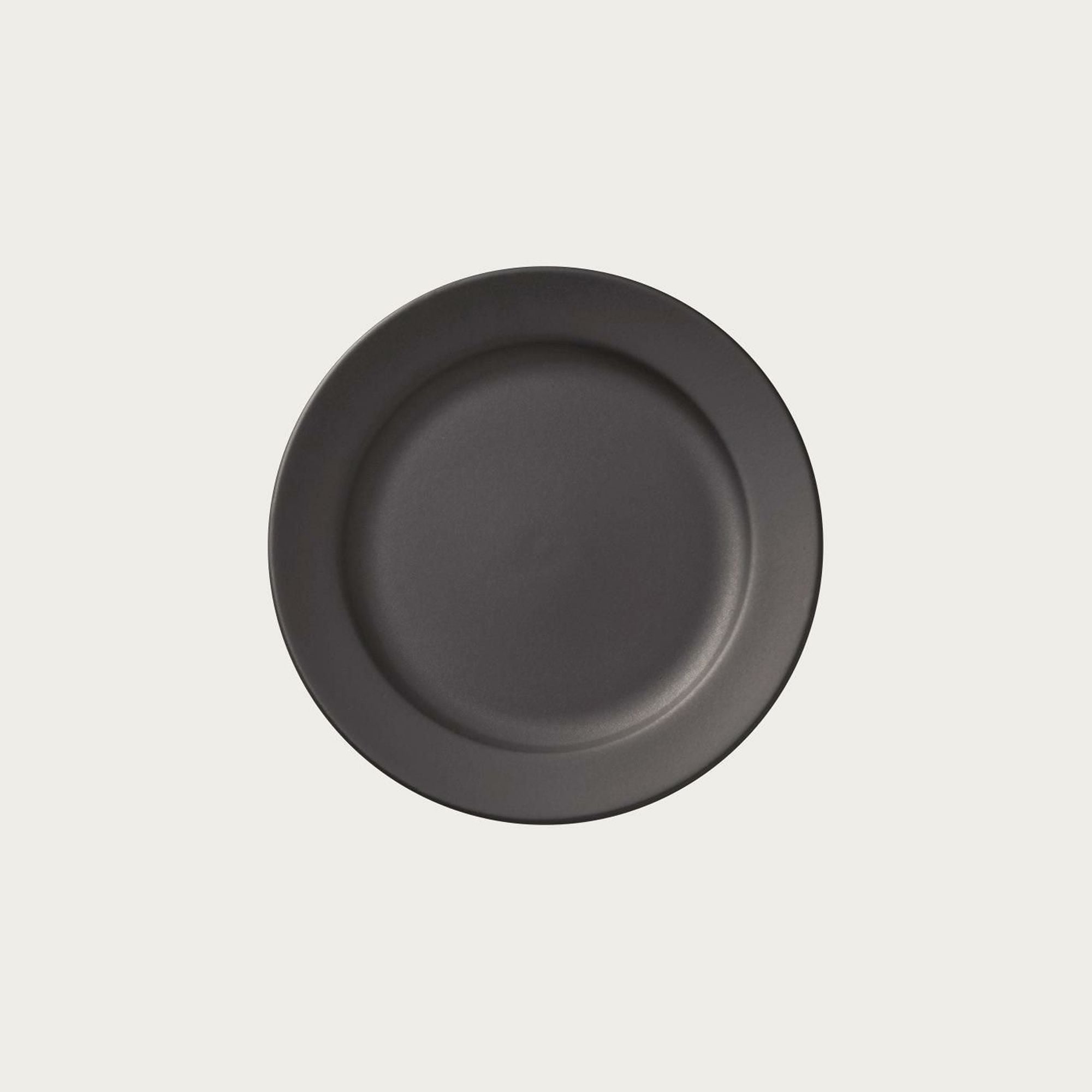 Đĩa tròn cỡ nhỏ đường kính 14cm màu đen sứ trắng Nhật Bản | Noritake Resta 1762-A - 11704A