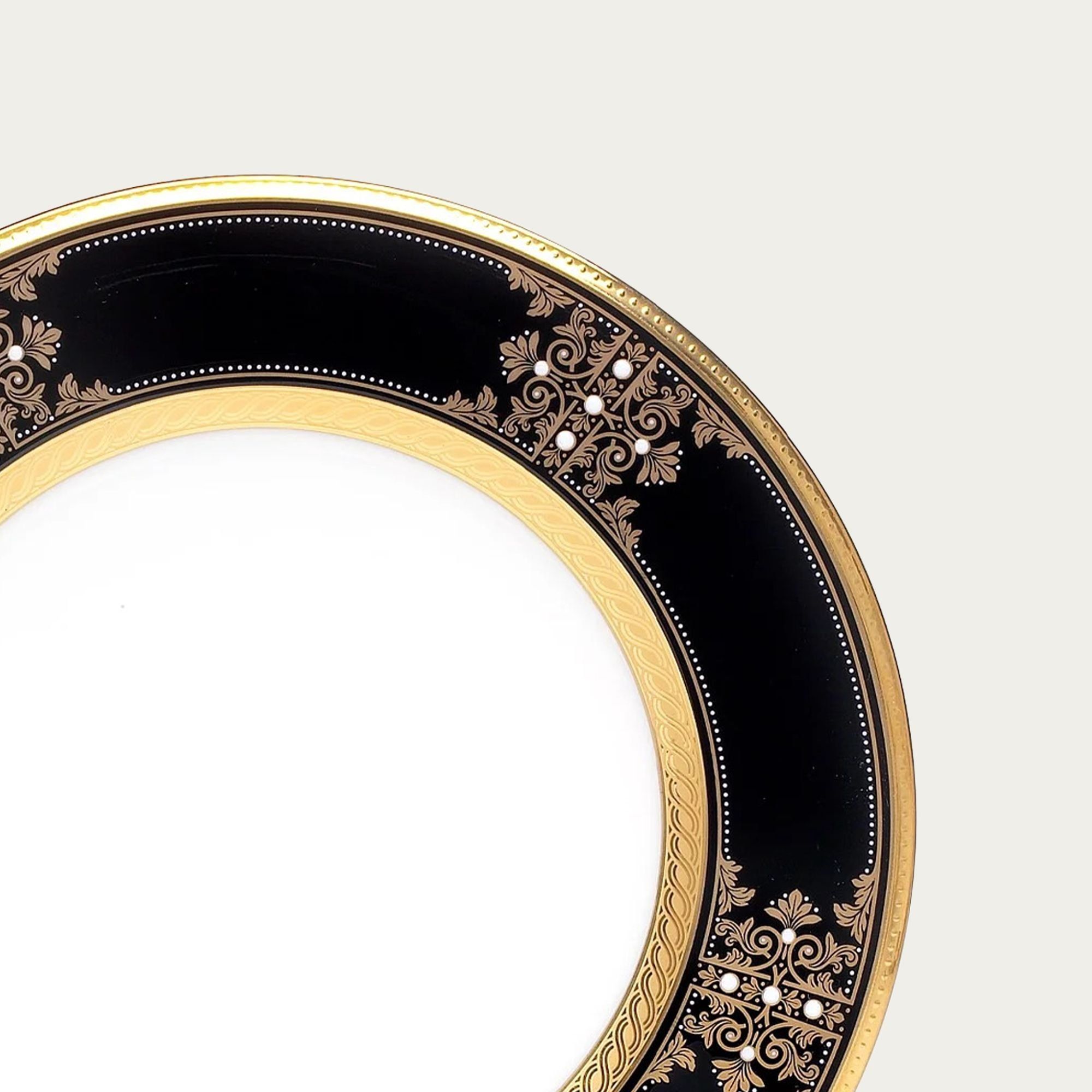 Đĩa tròn cỡ vừa đường kính 21,8cm sứ xương Nhật Bản | Noritake Evening Majesty 4818J - 59511