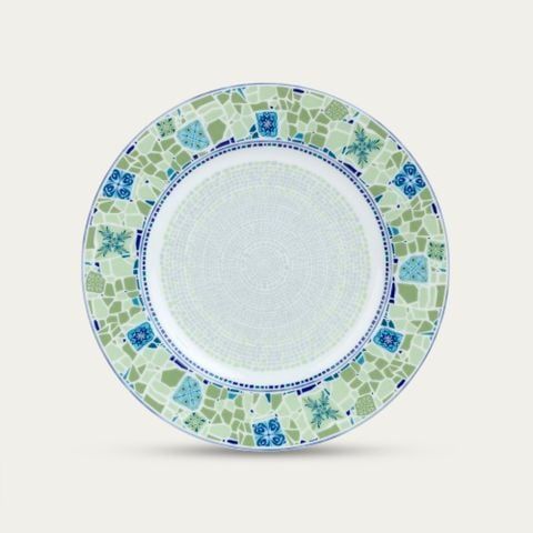  Đĩa tròn cỡ vừa đường kính 21cm sứ trắng | Noritake Aegean Dreams 1740-1L - 91011 