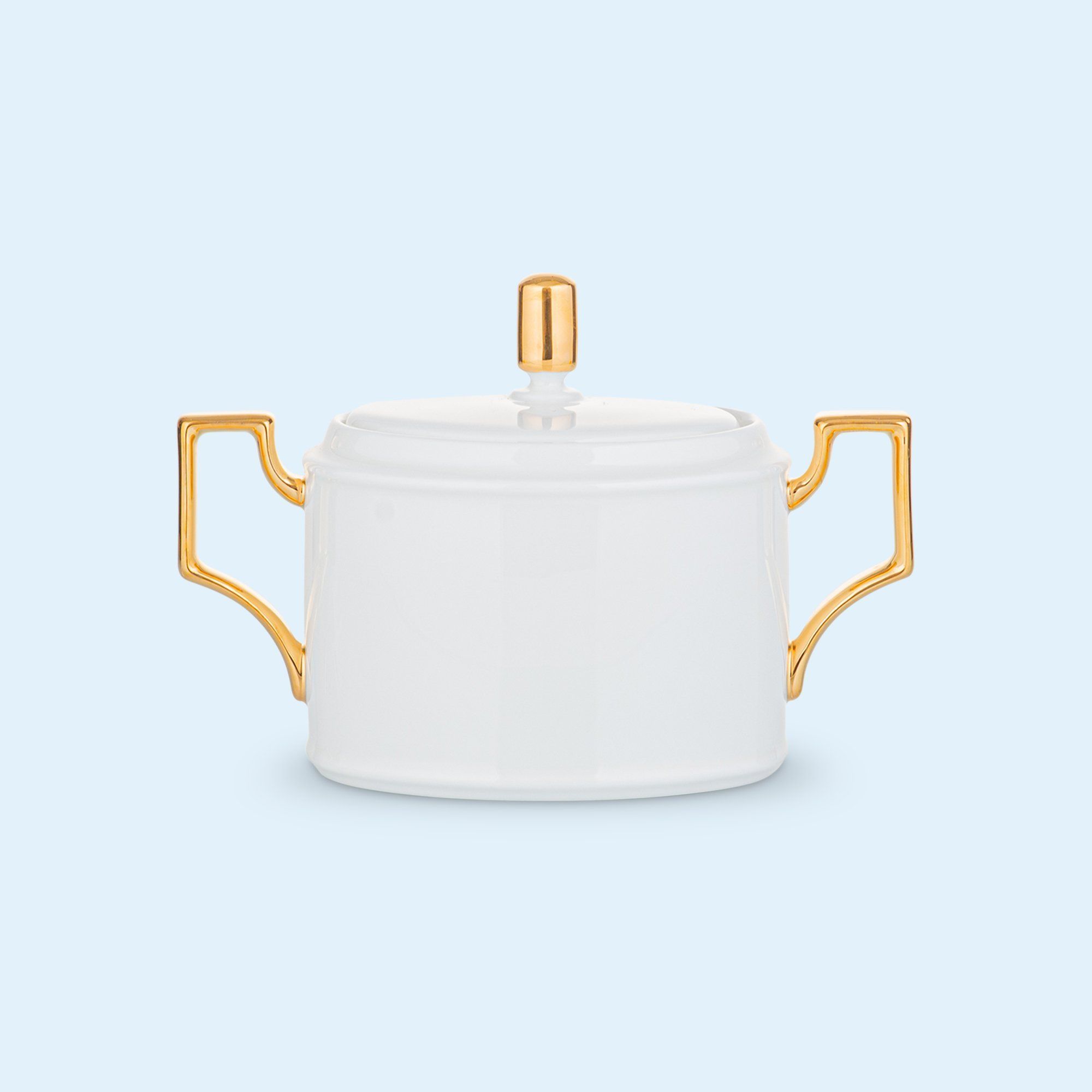 Bình (hũ) đường có nắp đậy dung tích 390ml sứ xương | Noritake Accompanist 4886L - 93627