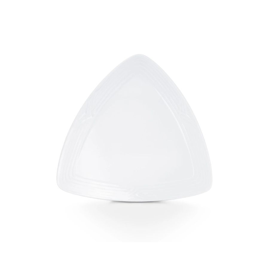 Đĩa hình tam giác 23cm sứ trắng | Noritake Arctic White 4000L - 91518