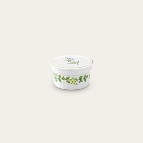  Khuôn ramekin có nắp đậy đường kính 9cm sứ xương | Noritake English Herbs 9352L - 95350 