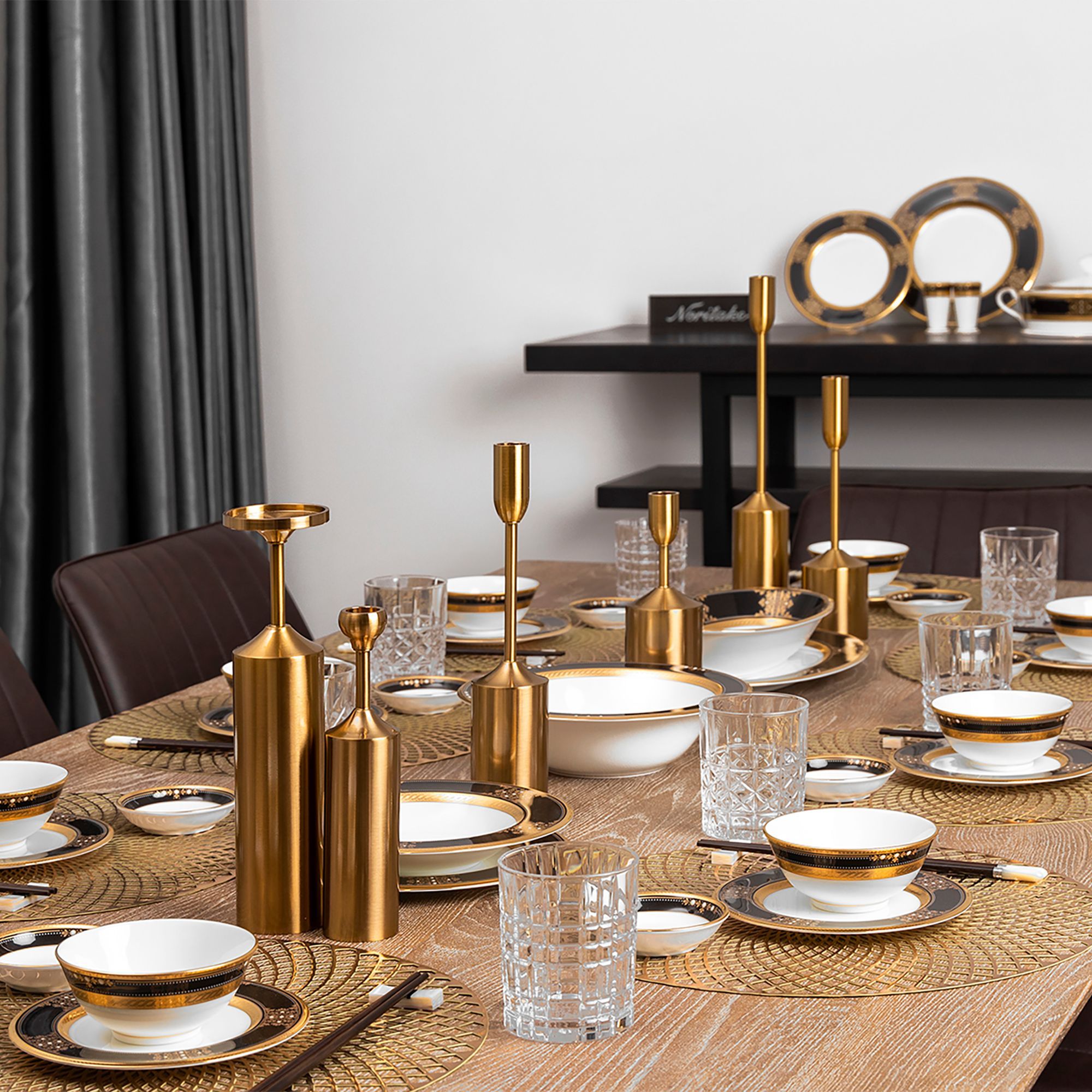 Đĩa tròn cỡ nhỏ đường kính 17,2cm lót bát (chén) cơm sứ xương Nhật Bản | Noritake Evening Majesty 4818J - 59512