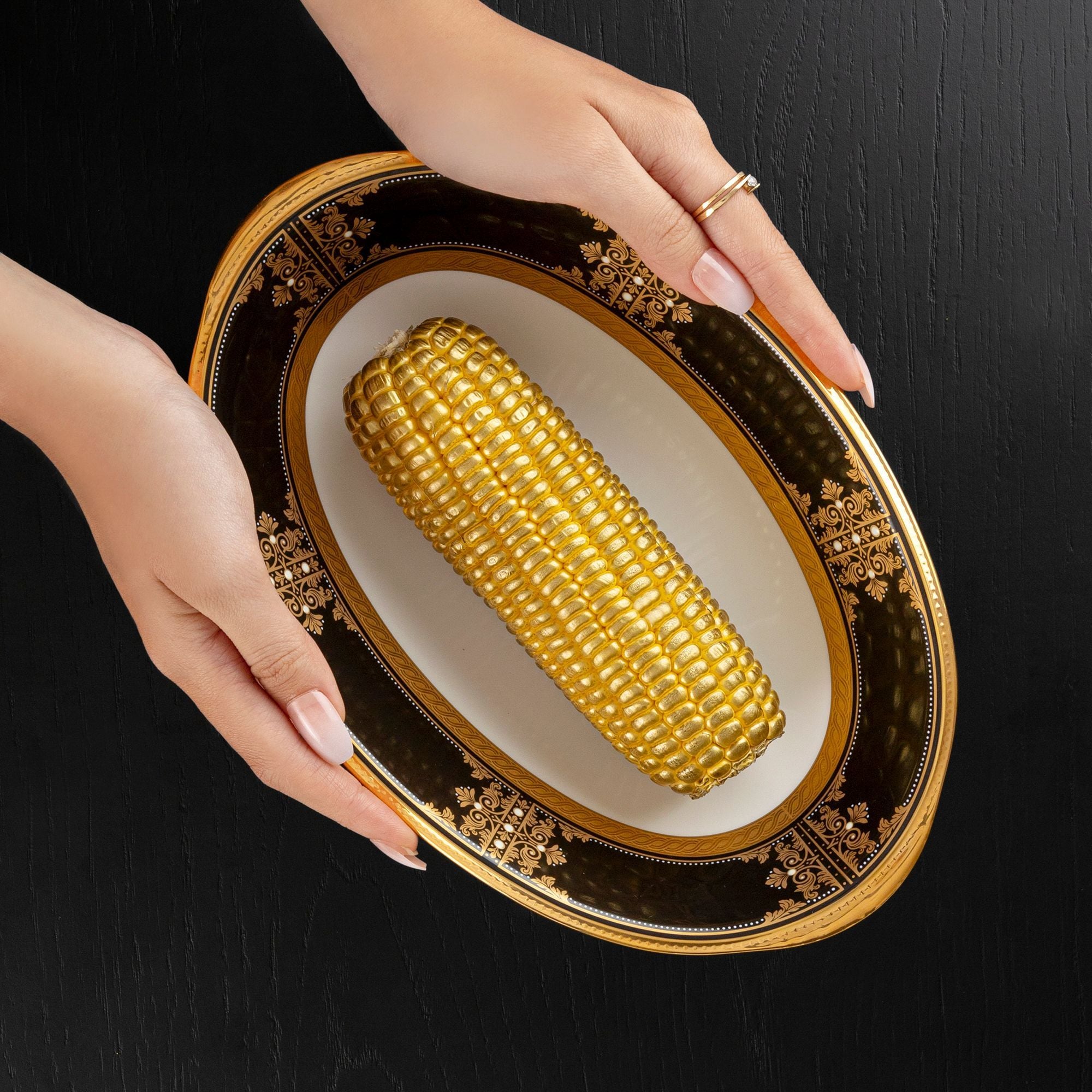 Bát canh (tô canh) Oval dài 25,8cm dung tích 950ml sứ xương Nhật Bản | Noritake Evening Majesty 4818J - 59538