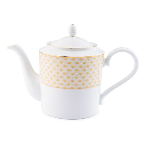  Ấm trà (bình trà) dung tích 1.500ml sứ trắng | Noritake Trocadero Gold 1787L - 91023 