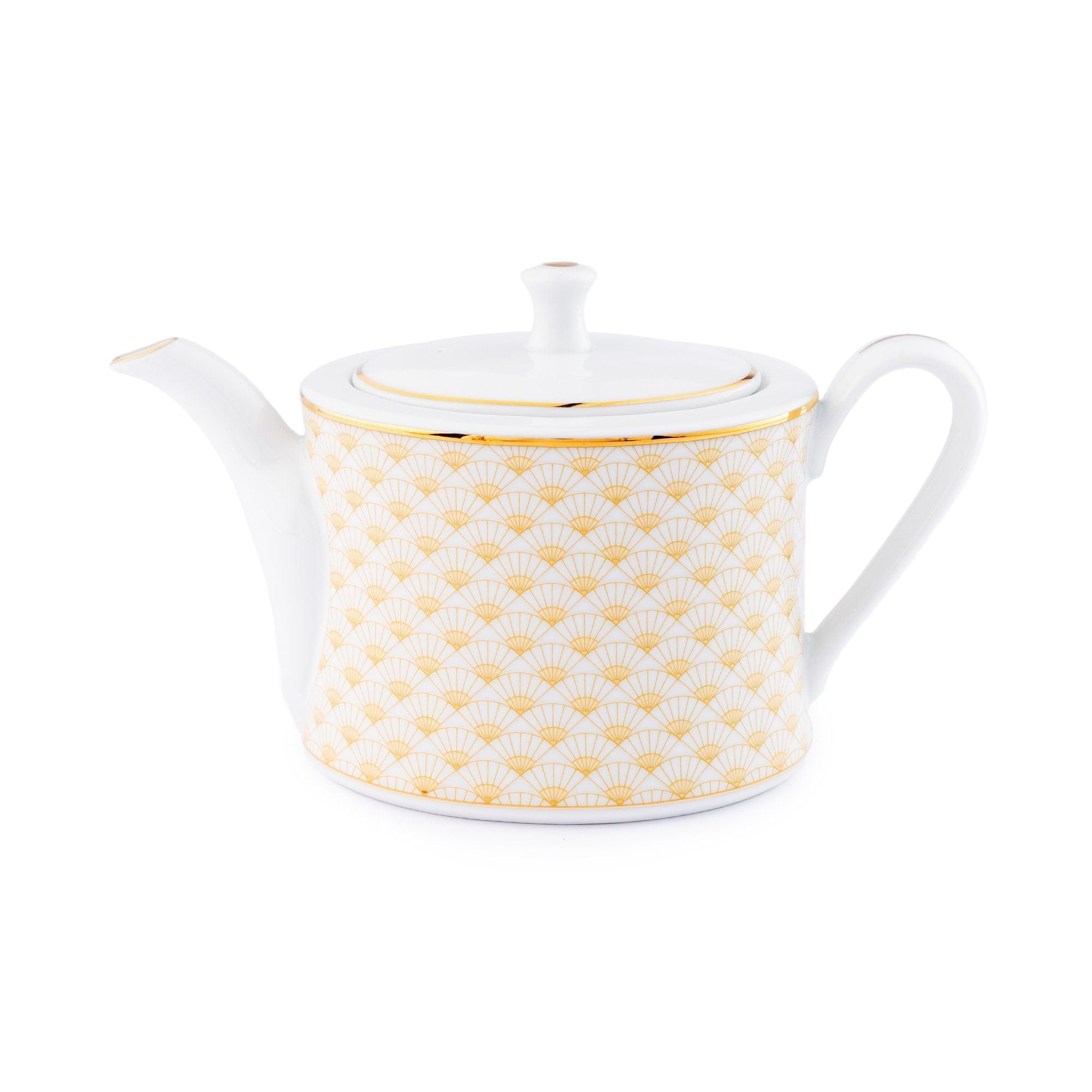 Ấm trà (bình trà) nhỏ dung tích 630ml sứ trắng | Noritake Trocadero Gold 1787L - 91133