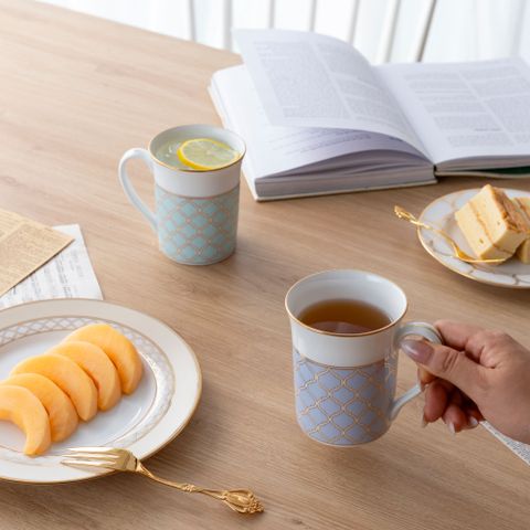  Cốc (ly) uống nước, cà phê dung tích 310ml sứ trắng | Noritake Eternal Mint 1742L - Q001EA 