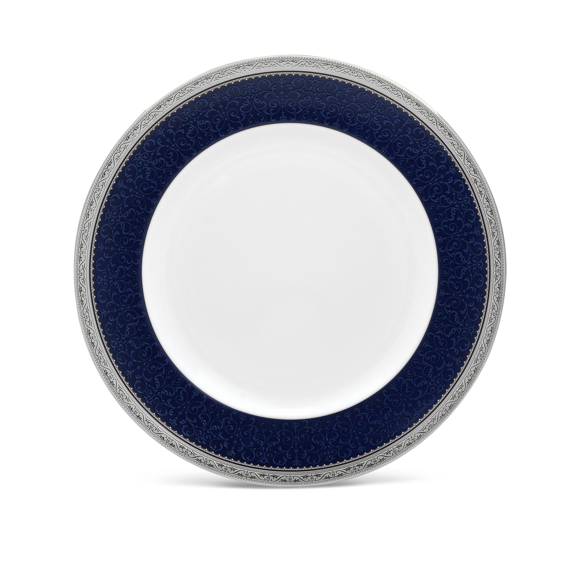 Đĩa tròn cỡ lớn đường kính 27cm sứ xương | Noritake Odessa Cobalt Platinum 4922L - 97220