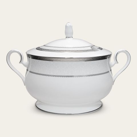  Âu cơm (thố cơm) có nắp dung tích 4.200ml sứ xương | Noritake Odessa Platinum 4875L - 97256 
