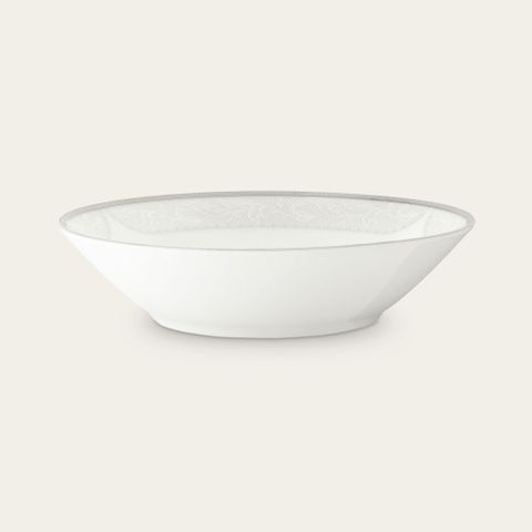  Bát (tô) đa năng 19cm dung tích 600ml đựng soup, đồ chiên xào sứ trắng | Noritake Flanders Platinum 1715L - 91997 