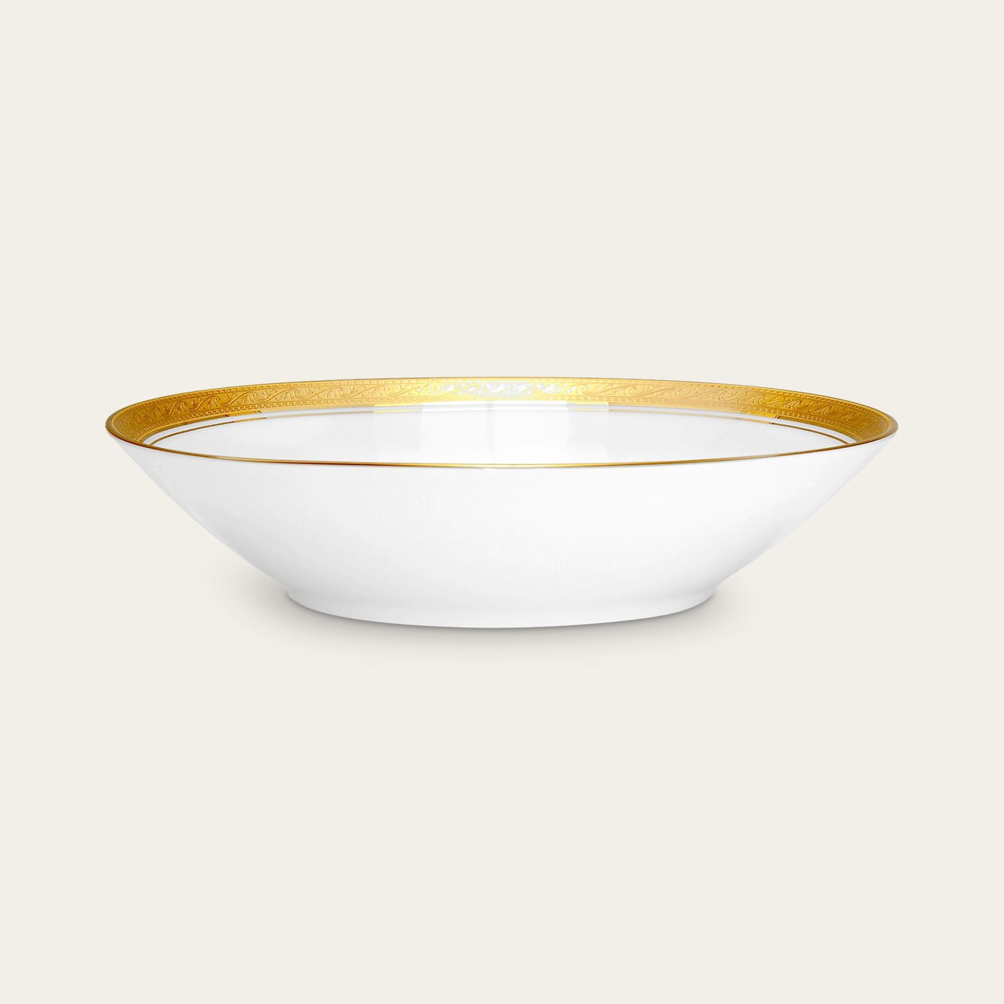 Bát (tô) đa năng 19cm dung tích 600ml đựng soup, đồ chiên xào sứ trắng | Noritake Crestwood Gold 4167L - 91997