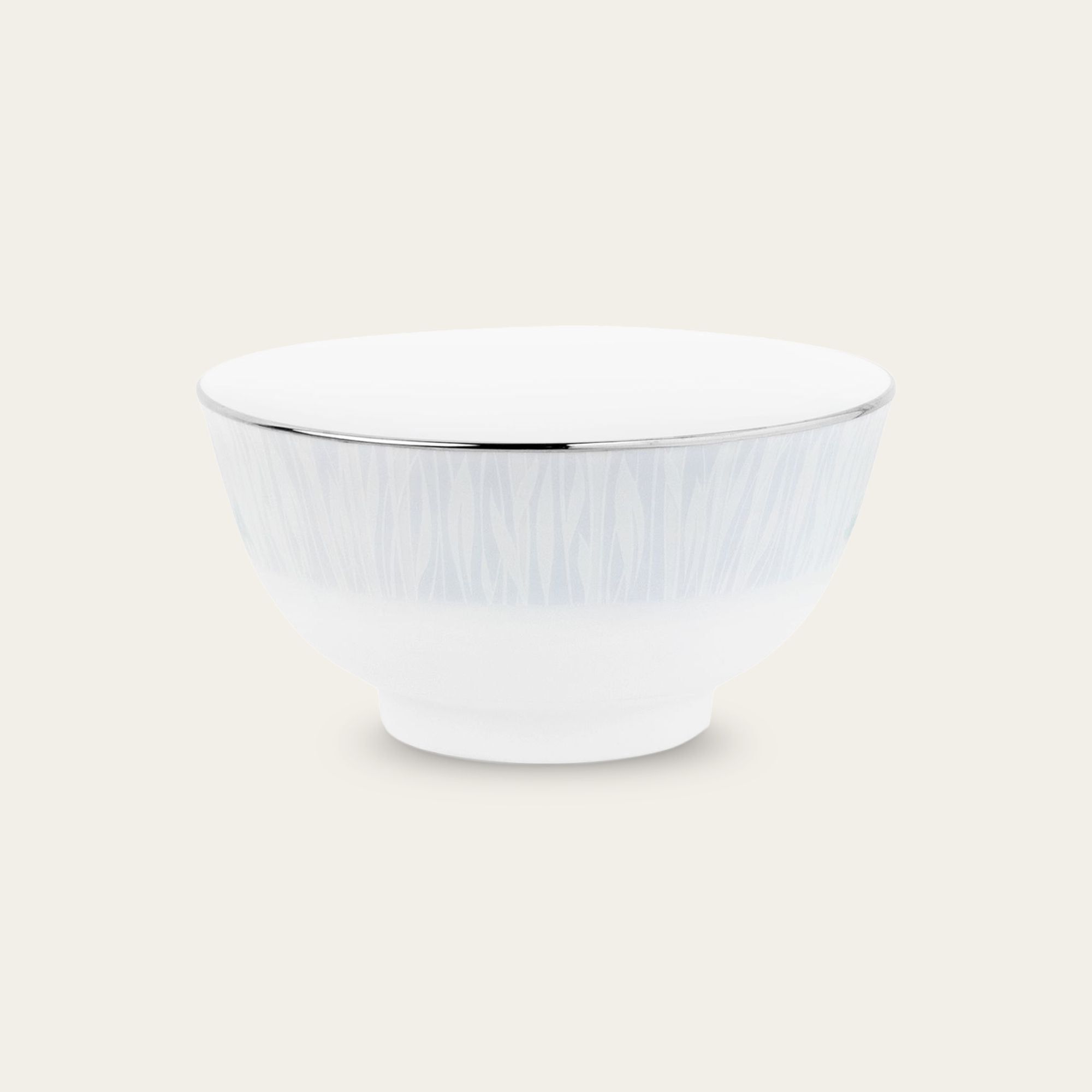 Bát mỳ (tô mỳ) đường kính 16,2cm dung tích 850ml sứ trắng | Noritake Glacier Platinum 1702L - 91895