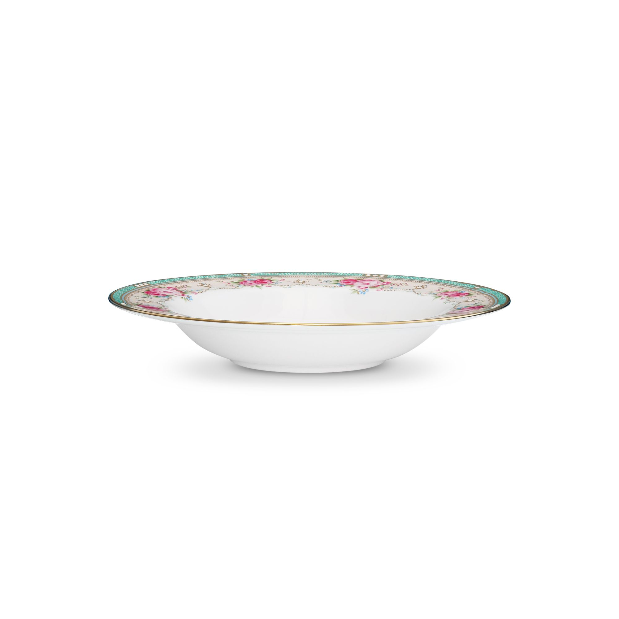 Đĩa sâu lòng 21,4cm dung tích 300ml sứ xương | Noritake Palace Rose 4863L - 97207