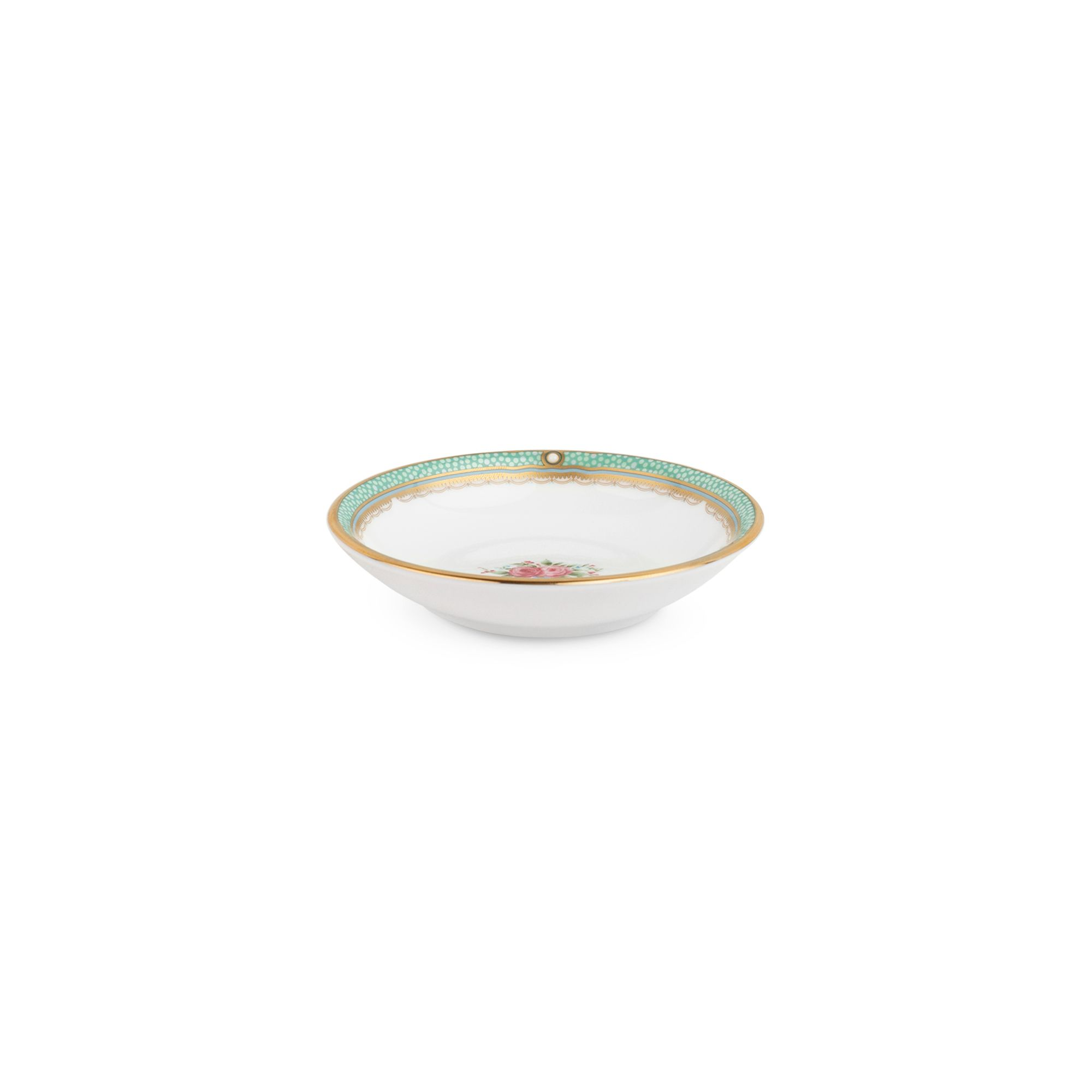 Đĩa tròn 9,7cm đựng nước chấm, gia vị sứ xương | Noritake Palace Rose 4863L - 59714A