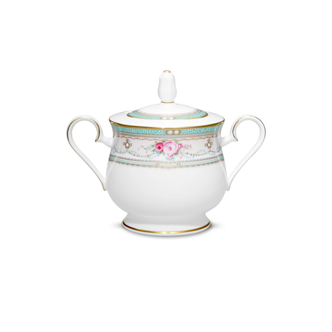  Bình (hũ) đường có nắp đậy dung tích 350ml sứ xương | Noritake Palace Rose 4863L - 97227 