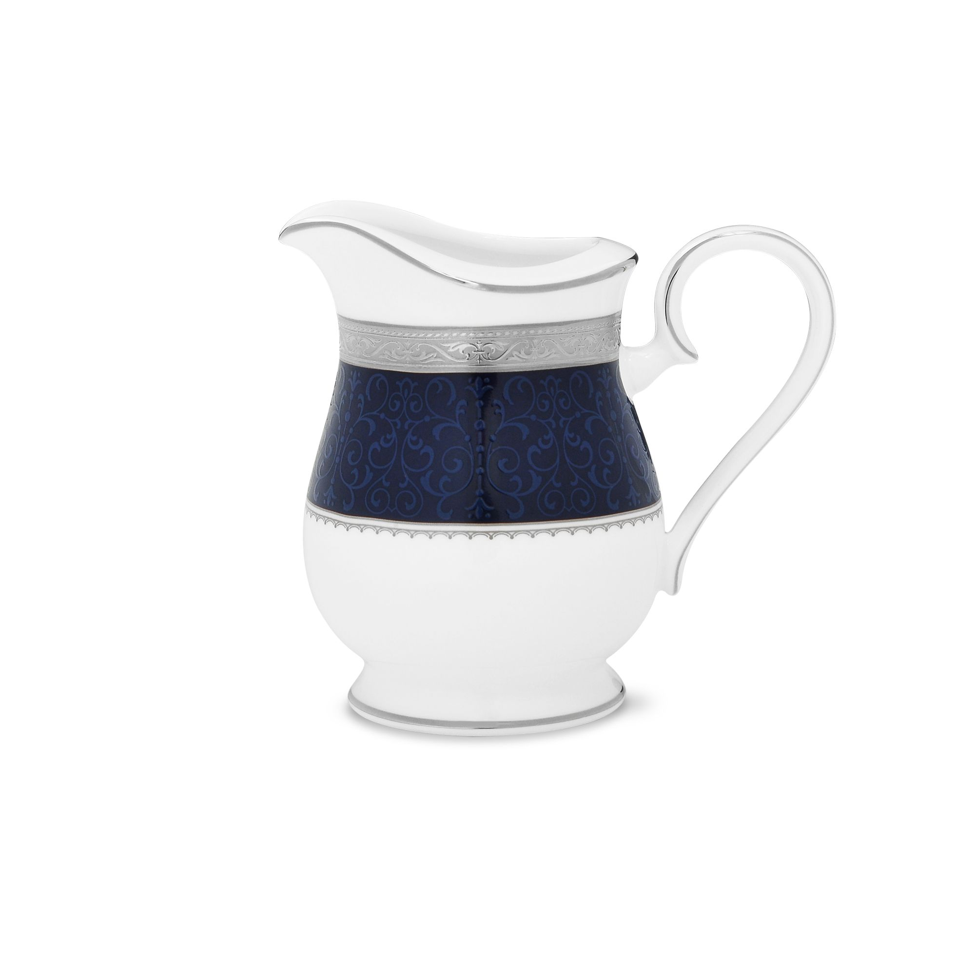 Bình (hũ) đựng sữa dung tích 270ml sứ xương | Noritake Odessa Cobalt Platinum 4922L - 97228