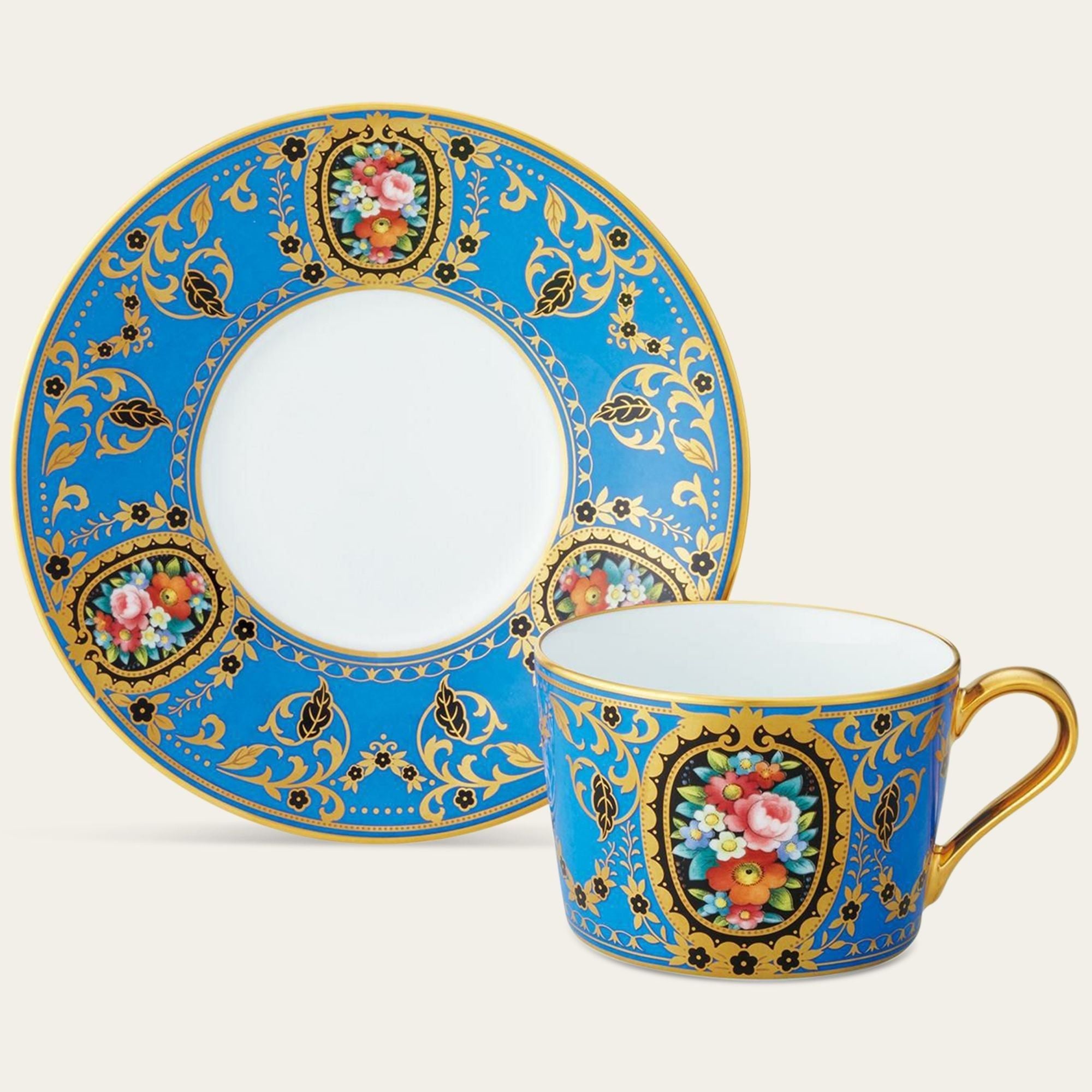 Chén trà (tách cà phê) dung tích 210ml kèm đĩa lót sứ trắng cao cấp | Noritake The Homage Collection H-765J - T2401