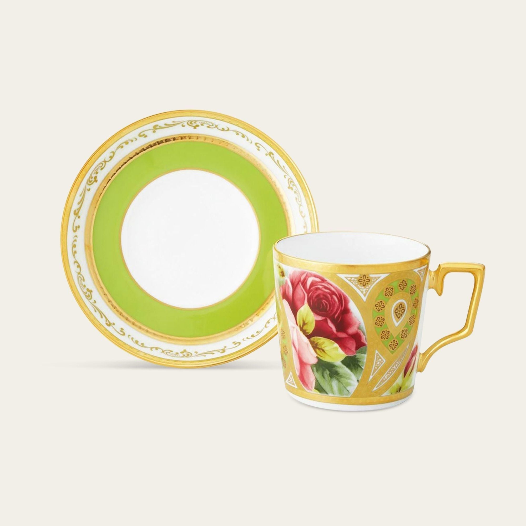 Chén trà (tách cà phê) dung tích 160ml kèm đĩa lót sứ trắng cao cấp | Noritake The Homage Collection H-770J - T2402