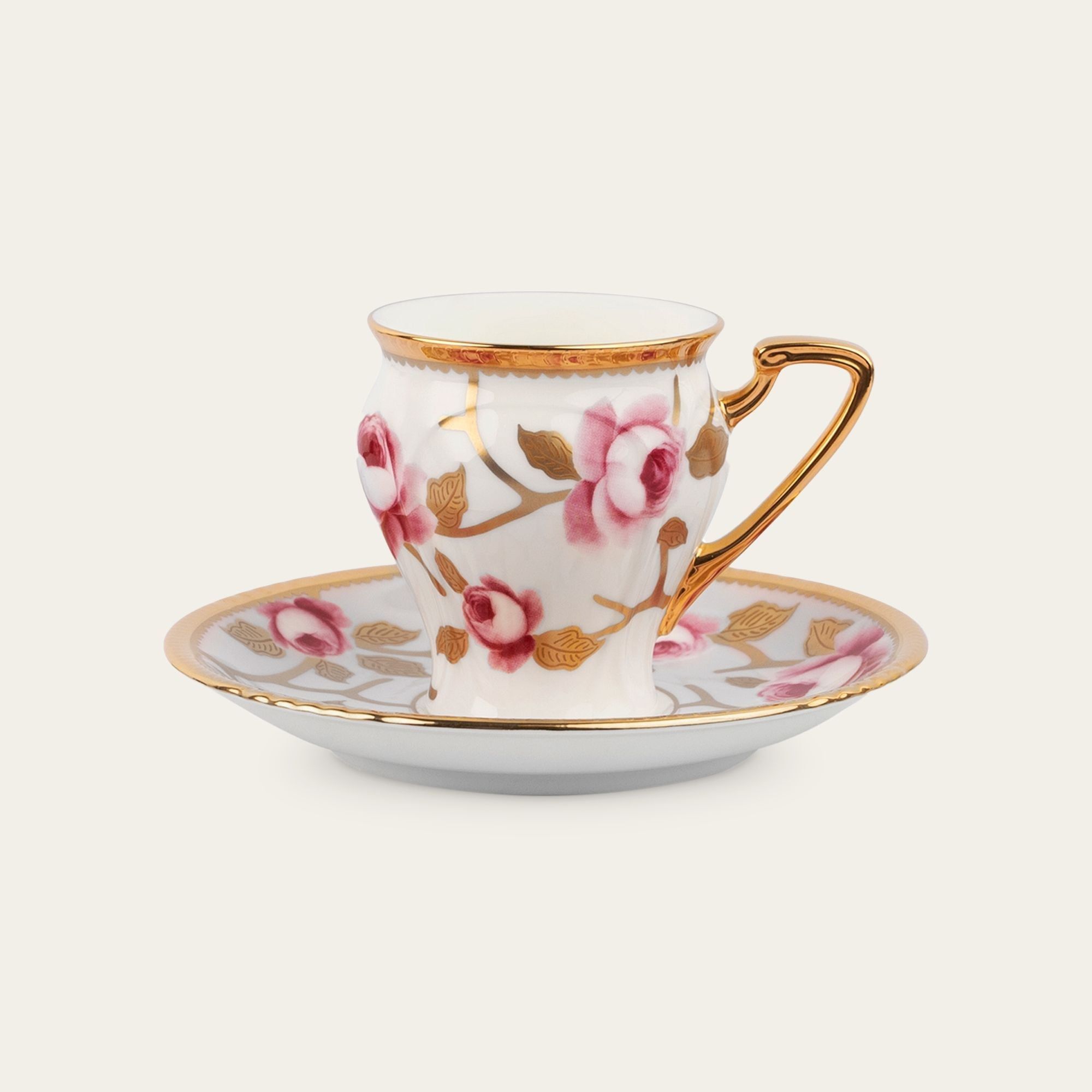 Chén trà (tách cà phê) dung tích 180ml kèm đĩa lót sứ xương | Noritake The Homage Collection H-883J - T52520