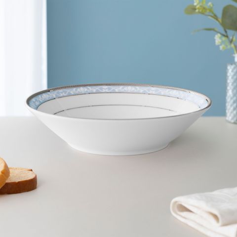  Bát (tô) đa năng 19cm dung tích 600ml đựng soup, đồ chiên xào sứ trắng | Noritake Hampshire Platinum 4336L - 91997 