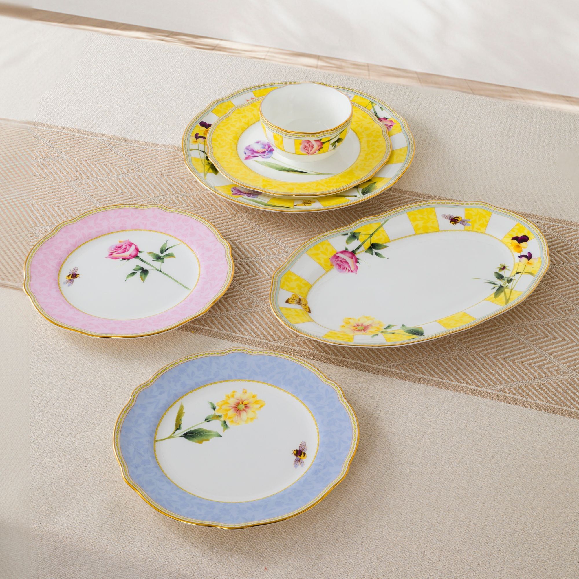 Đĩa Oval cỡ nhỏ (SM) dài 31cm sứ xương | Noritake Harvest Dream 4989L - 97845