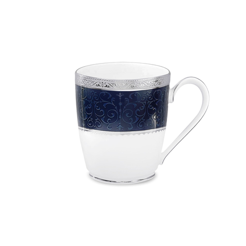  Cốc (ly) uống nước, cà phê dung tích 295ml sứ xương | Noritake Odessa Cobalt Platinum 4922L - T97280 