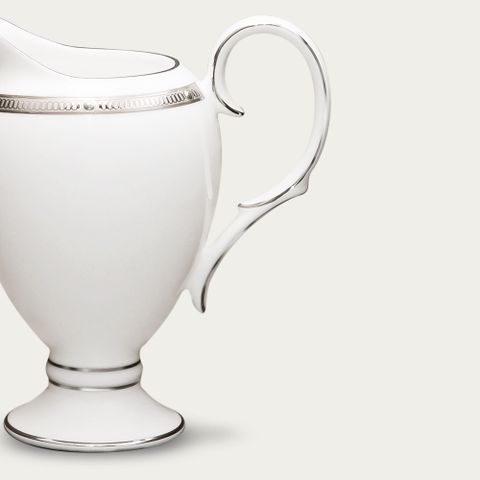  Bình (hũ) đựng sữa dung tích 240ml sứ xương | Noritake Rochelle Platinum 4795L - 50728A 