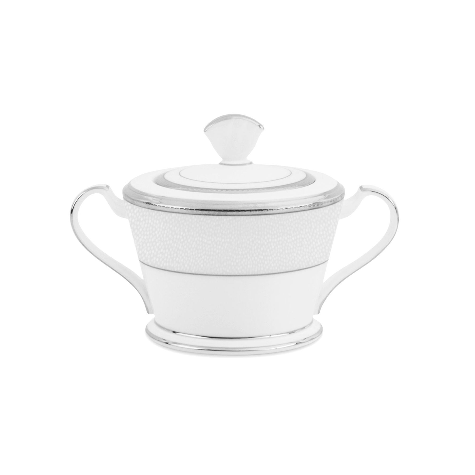 Bình (hũ) đường có nắp đậy dung tích 250ml sứ xương Nhật Bản | Noritake Champagne Pearls 4811J - 59527