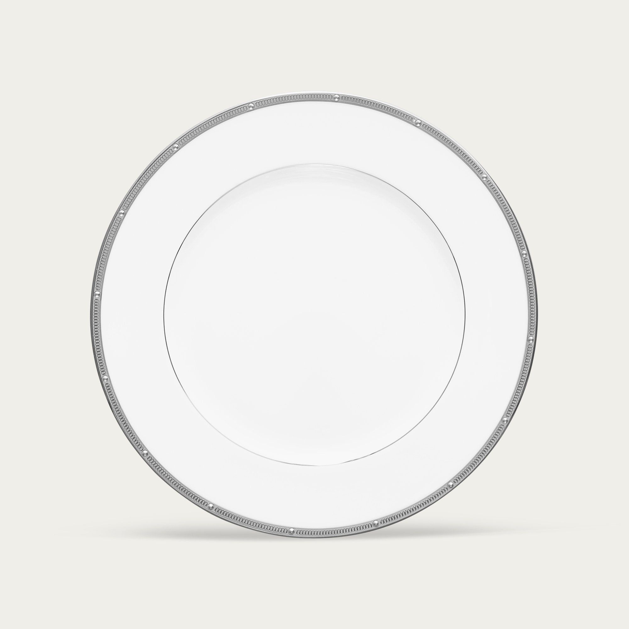 Đĩa tròn cỡ vừa (loại đặc biệt) đường kính 23,4cm sứ xương | Noritake Rochelle Platinum 4795L - 97216