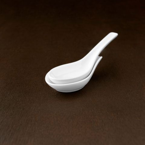  Dụng cụ gác thìa (muỗng) bằng sứ dài 8,7cm sứ trắng | Noritake Art Stage 4257L - 91833 