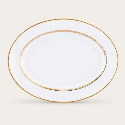  Đĩa Oval cỡ nhỏ (SM) dài 29,4cm sứ trắng | Noritake Gloria L553L - 91345 