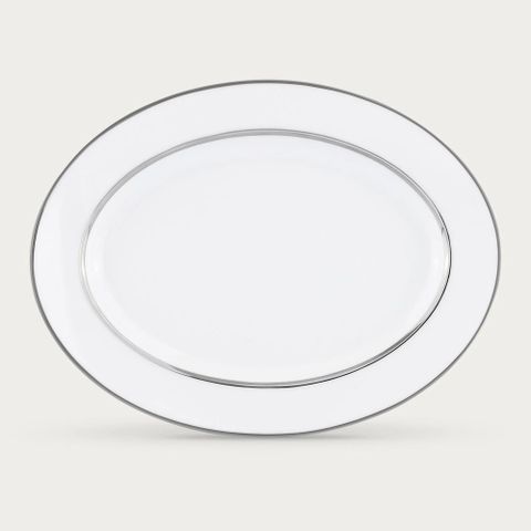  Đĩa Oval cỡ nhỏ (SM) dài 29,4cm sứ trắng | Noritake Galaxy L554L - 91345 