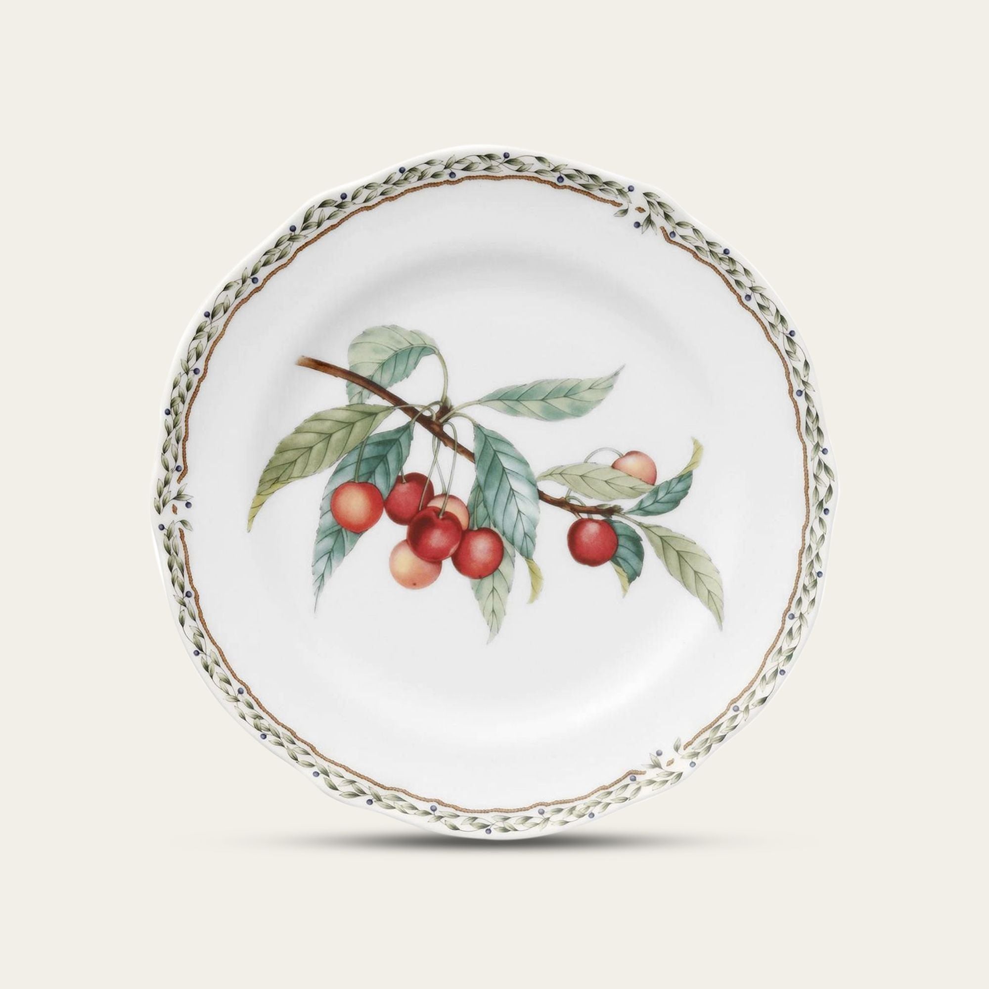 Đĩa tròn cỡ vừa đường kính 22cm sứ xương | Noritake Orchard Garden 4911L - 97811