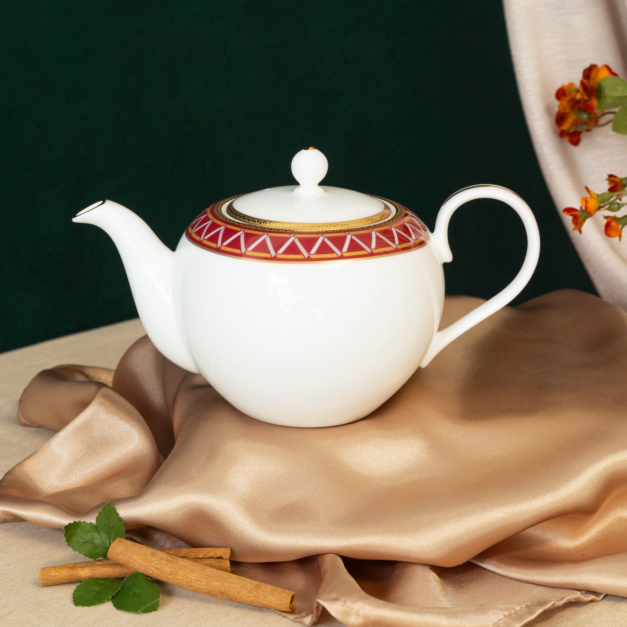 Ấm trà (bình trà) nhỏ dung tích 650ml sứ xương | Noritake Crochet 4966L - 97284