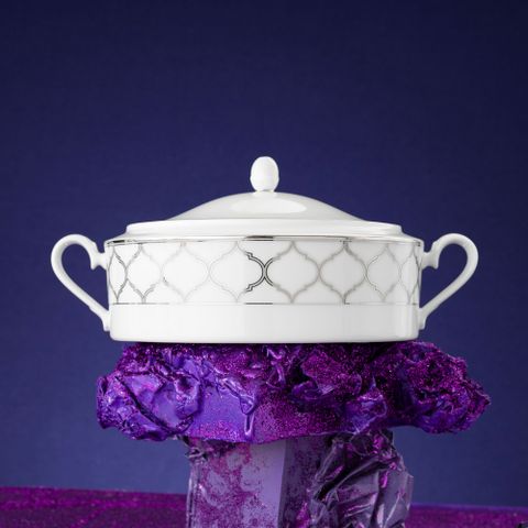  Bộ đĩa ăn kiểu Âu 22 món (cho 6 người) sứ trắng | Noritake Eternal Palace 1717L - D024AM 