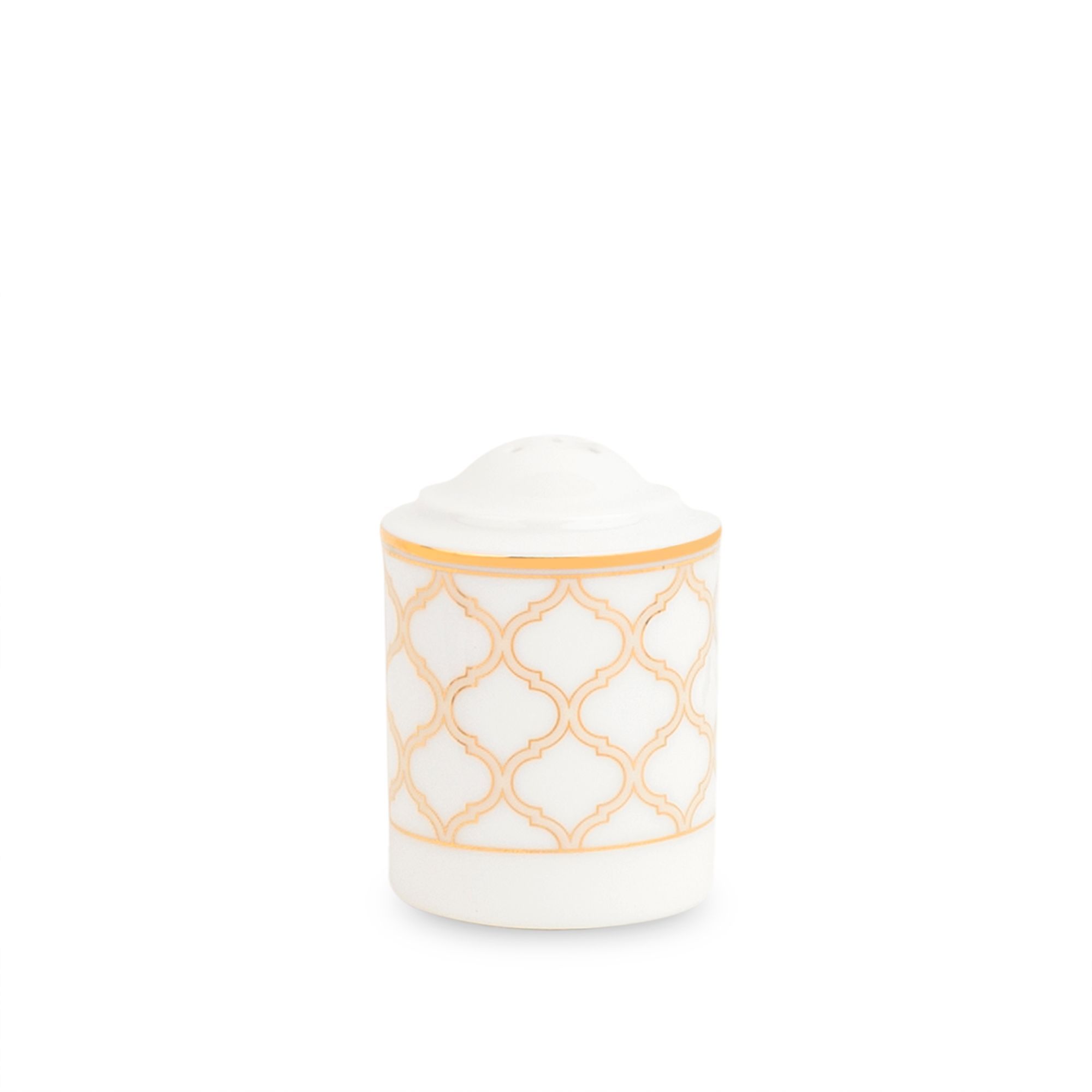 Lọ đựng muối (loại 6 lỗ) cao 6,9cm sứ trắng | Noritake Eternal Palace Gold 1728L - 91071
