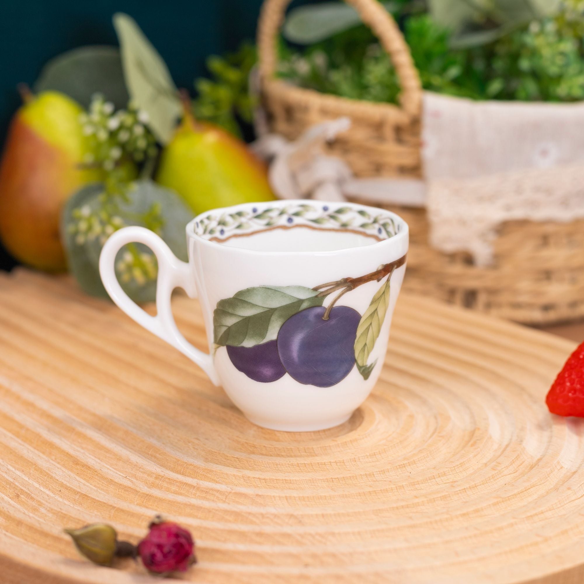 Bộ ấm chén uống trà nhỏ (ấm 600ml, chén 105ml) 13 món sứ xương | Noritake Orchard Garden 4911L - T014S