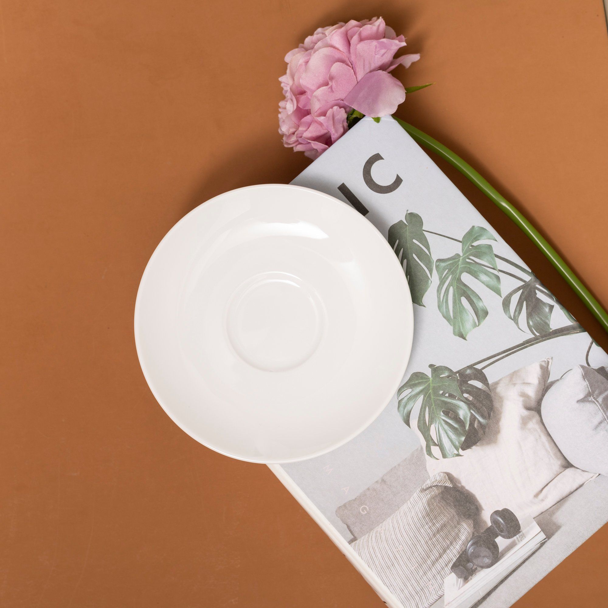 Bộ ấm chén uống trà nhỏ (ấm 630ml, chén 90ml) 13 món sứ trắng | Noritake Art Stage 1609L - T014S