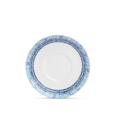 Đĩa lót chén (tách) trà dung tích 250ml, đường kính 15,6cm sứ trắng | Noritake Aegean Dreams 1740L - 91185S