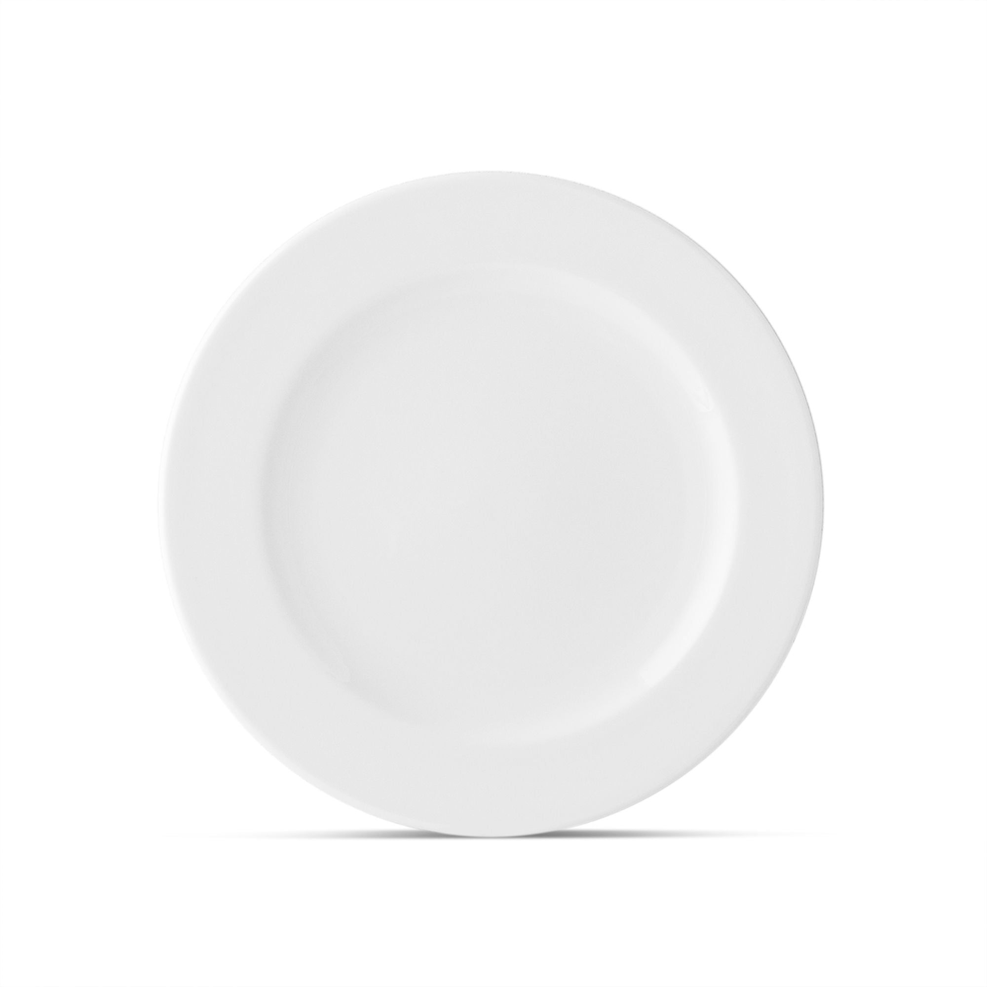 Đĩa tròn cỡ vừa đường kính 21,3cm sứ xương | Noritake Plain White 9990L - 50011A