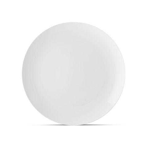  Đĩa tròn coupe cỡ vừa đường kính 25,2cm sứ xương | Noritake Plain White 9990L - 50110A 