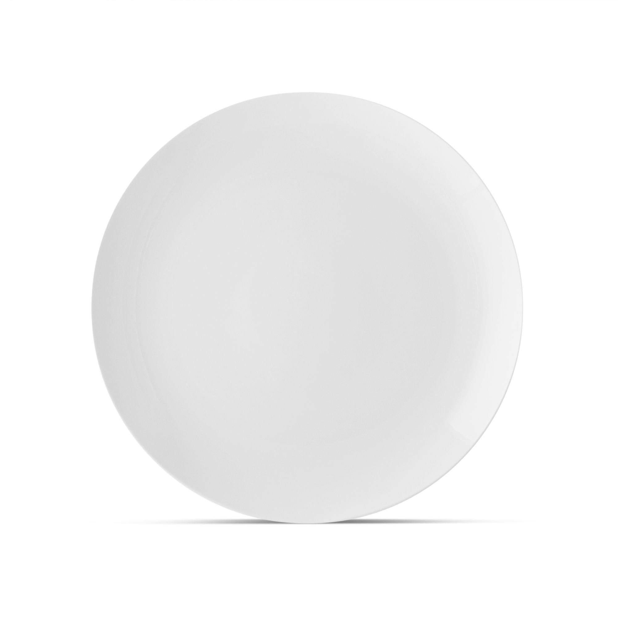 Đĩa tròn coupe cỡ vừa đường kính 25,2cm sứ xương | Noritake Plain White 9990L - 50110A