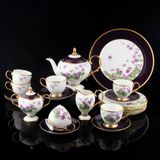  Bộ ấm chén uống trà (Đặc biệt: vẽ tay) 22 món sứ xương Nhật Bản cao cấp | Noritake Violet T773 - T24 