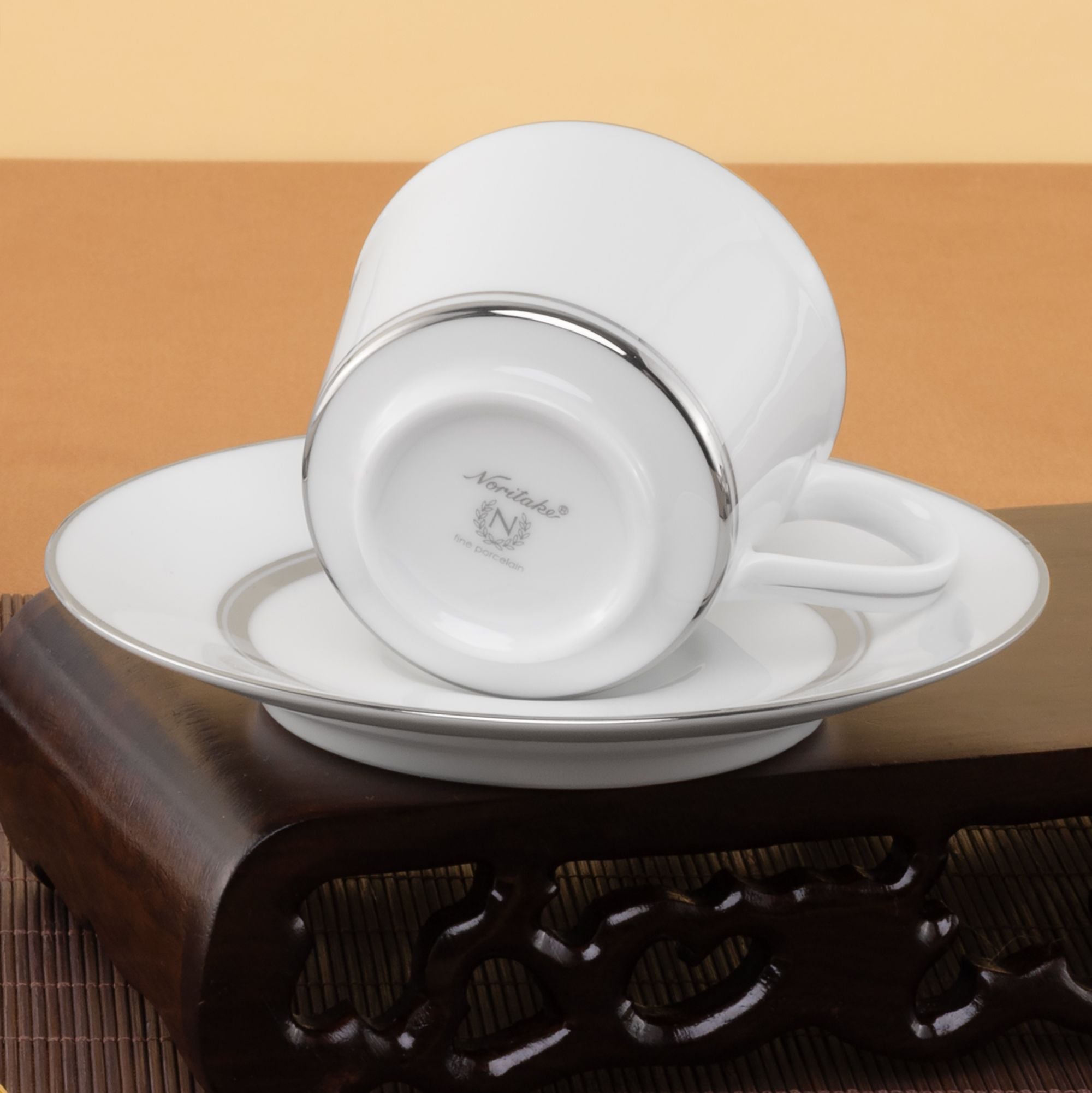 Bộ ấm chén uống trà nhỏ (ấm 780ml, chén 100ml) 13 món sứ trắng | Noritake Galaxy L554L - T014S