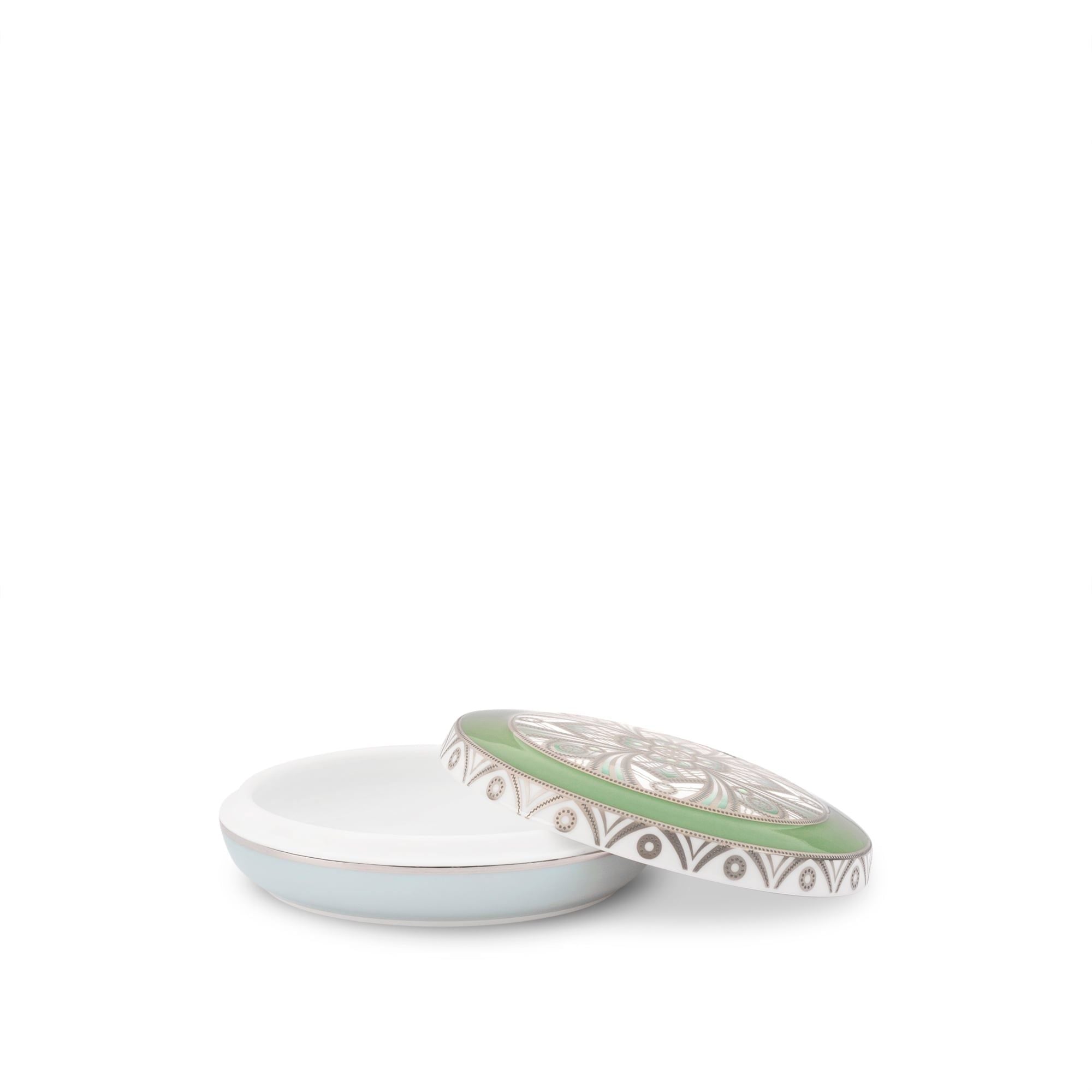 Hộp đựng kẹo/trà cỡ nhỏ sứ trắng cao cấp | Noritake The Homage Collection H-887J - T55019
